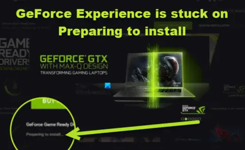 Az Nvidia Geforce Experience Beragadt A Telep T S El K Sz T S Re