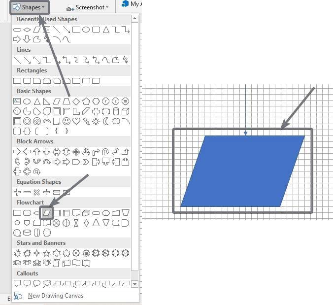 Jak utworzyć schemat blokowy w programach Microsoft Office Word i