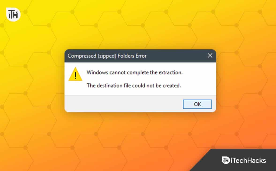 Cómo arreglar Windows no puede completar el error de extracción