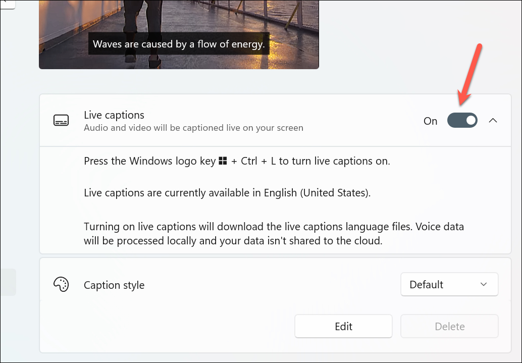 Cómo habilitar subtítulos en vivo en Windows 11