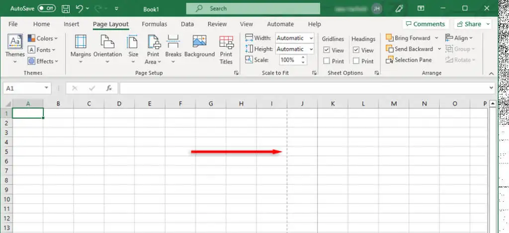 Cómo deshacerse de las líneas de puntos en Microsoft Excel