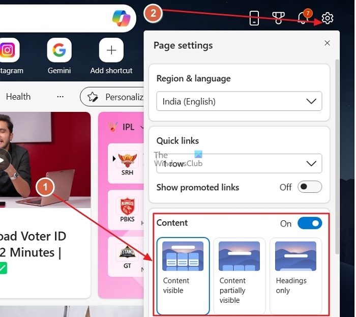 Jak přizpůsobit stránku Nová karta Microsoft Edge - Tiempo de Frikis