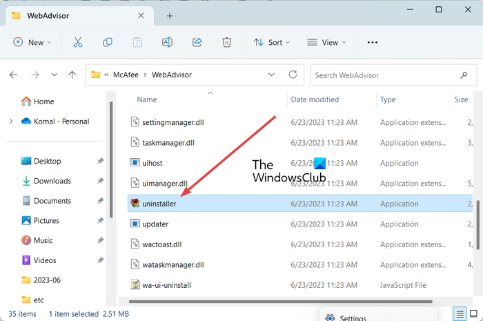 Jak odstranit McAfee WebAdvisor z Windows 11/10 - Tiempo de Frikis
