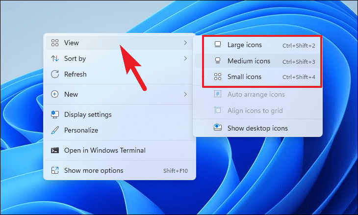 So ändern oder entfernen Sie Desktopsymbole in Windows 11