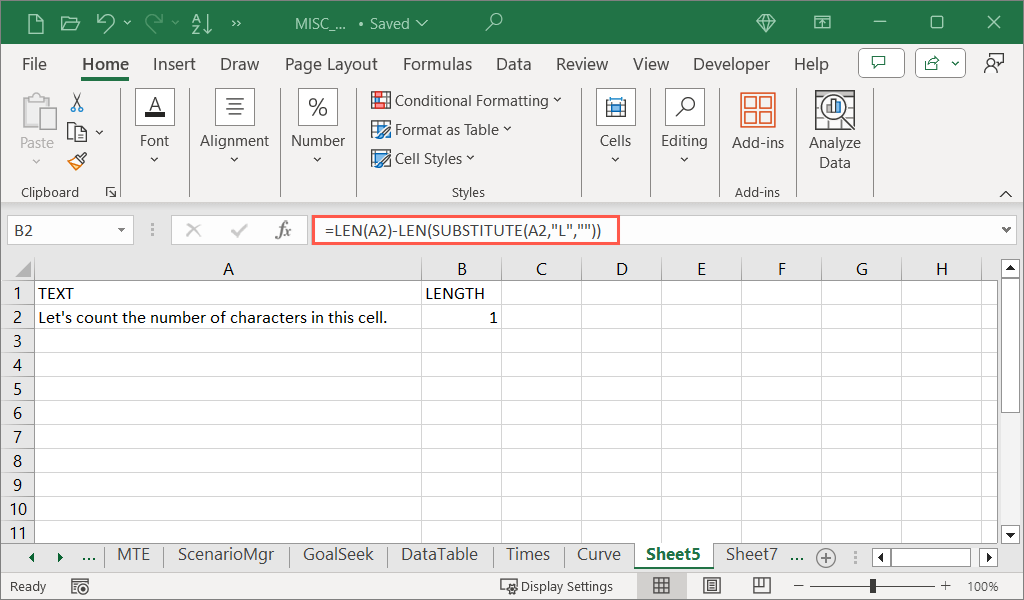 Excel Maximale Anzahl Zeichen In Zelle So zählen Sie Zeichen in Microsoft Excel-Zellen