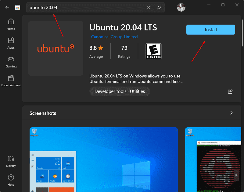 Installieren Sie Ubuntu 20.04 WSL unter Windows 11