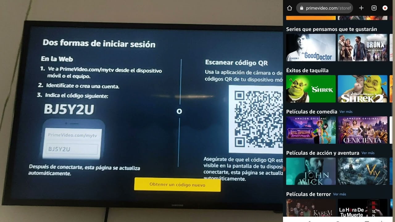 Wo muss ich den Amazon Prime Videocode eingeben?
