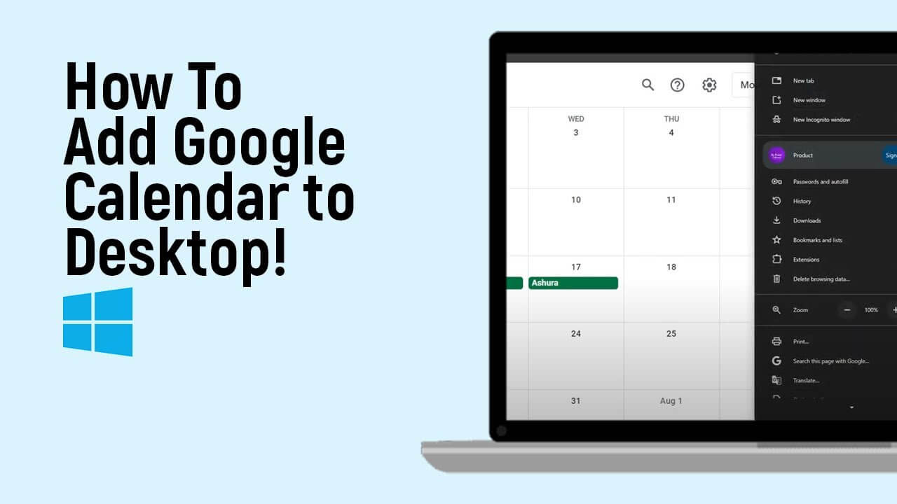 Wie füge ich Google Kalender zum Desktop von Windows 11 hinzu? - Tiempo ...
