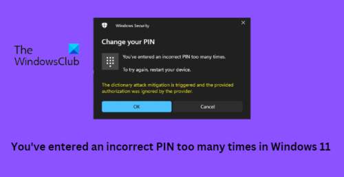 Windows 10 Sie Haben Mehrmals Eine Falsche Pin Eingegeben Sie haben zu oft in Windows 11 eine falsche PIN eingegeben