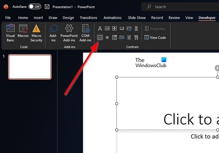 So fügen Sie Häkchen oder anklickbare Kontrollkästchen in PowerPoint ...