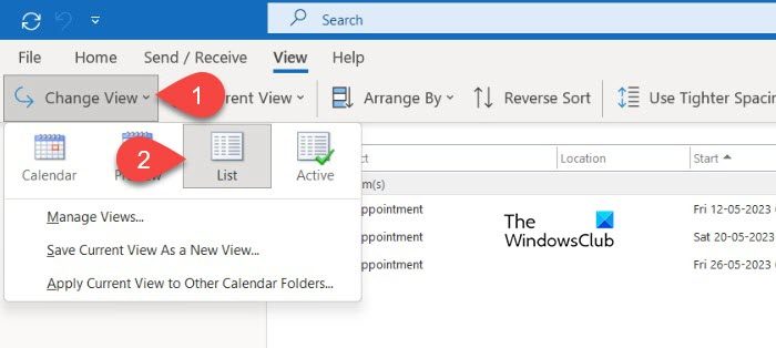 So kopieren Sie einen Outlook-Kalendertermin auf einen anderen Tag