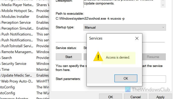 Der Zugriff auf Dienste wird in Windows 11/10 verweigert