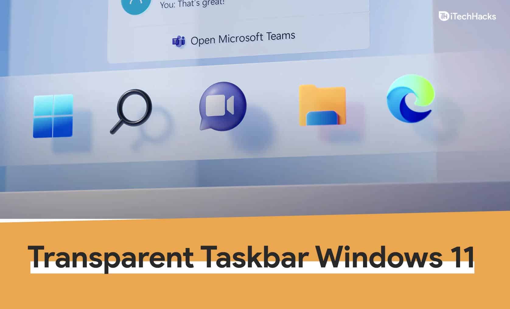 Comment rendre la barre des tâches transparente dans Windows 11