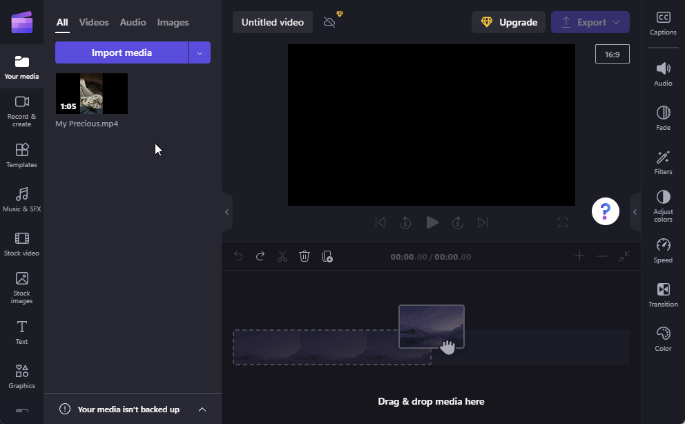 Comment geler une image dans Clipchamp guide étape par étape