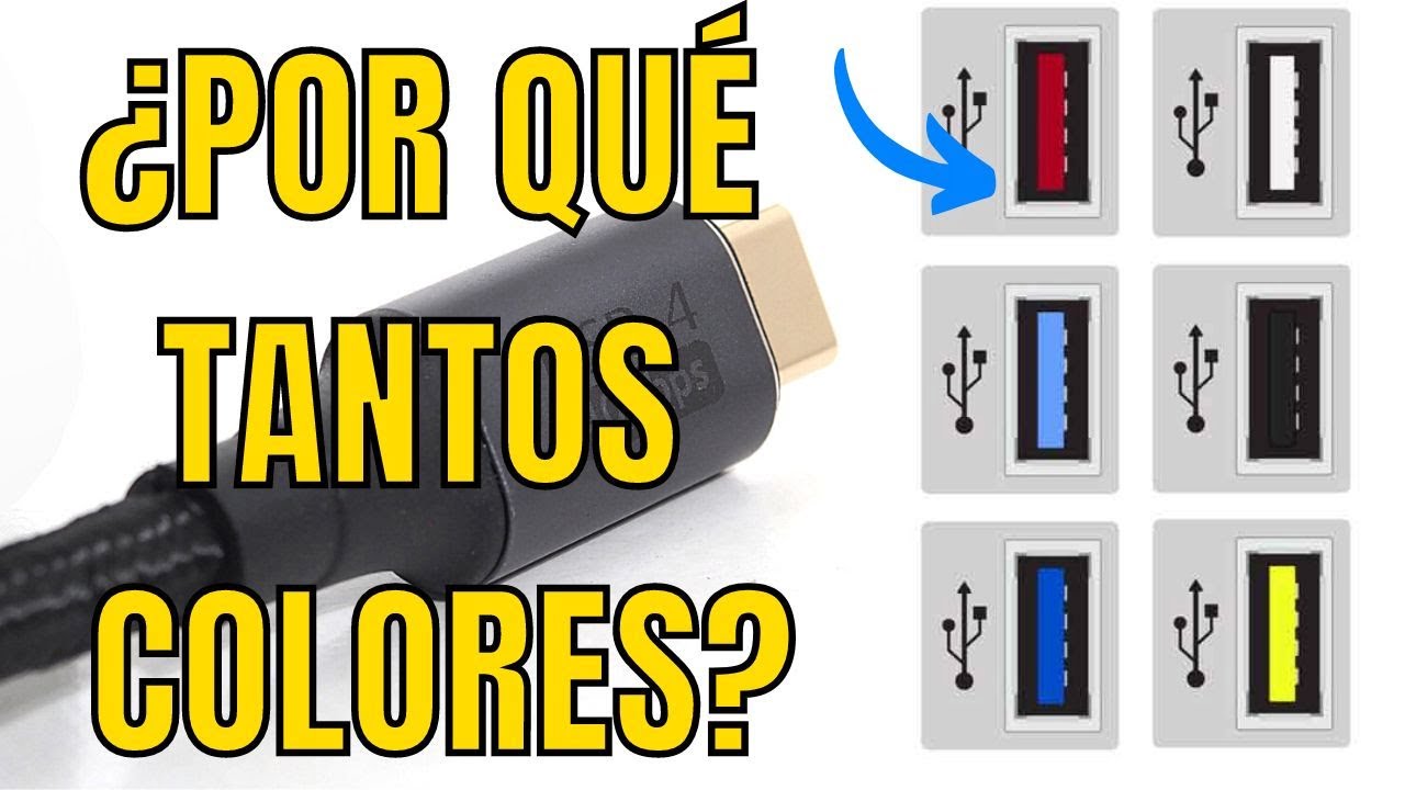 Que signifient les couleurs des ports USB ? - Tiempo de Frikis