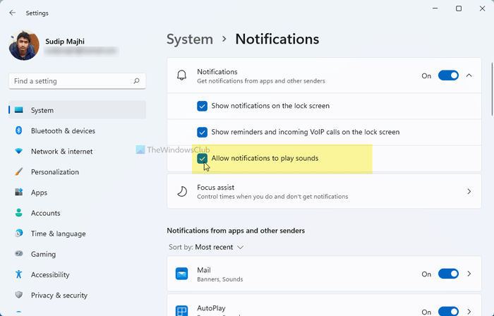 Comment activer/désactiver ou gérer les notifications dans Windows 11 ...