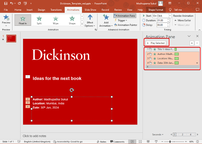 Animations not working in PowerPoint on Windows
