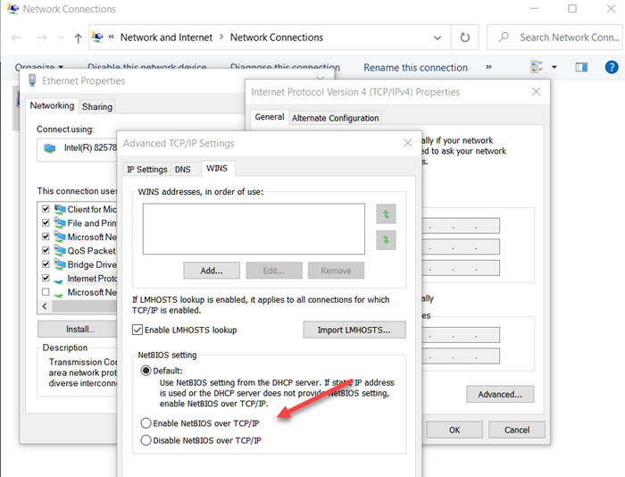 Netbios Setting Hogyan lehet engedélyezni vagy letiltani a netbios -t a TCP/IP -n ...