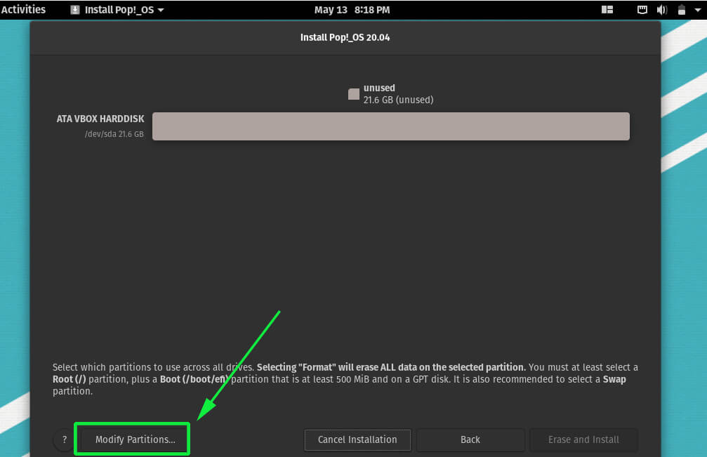 So installieren Sie POP OS 20.04 LTS Schritt für Schritt