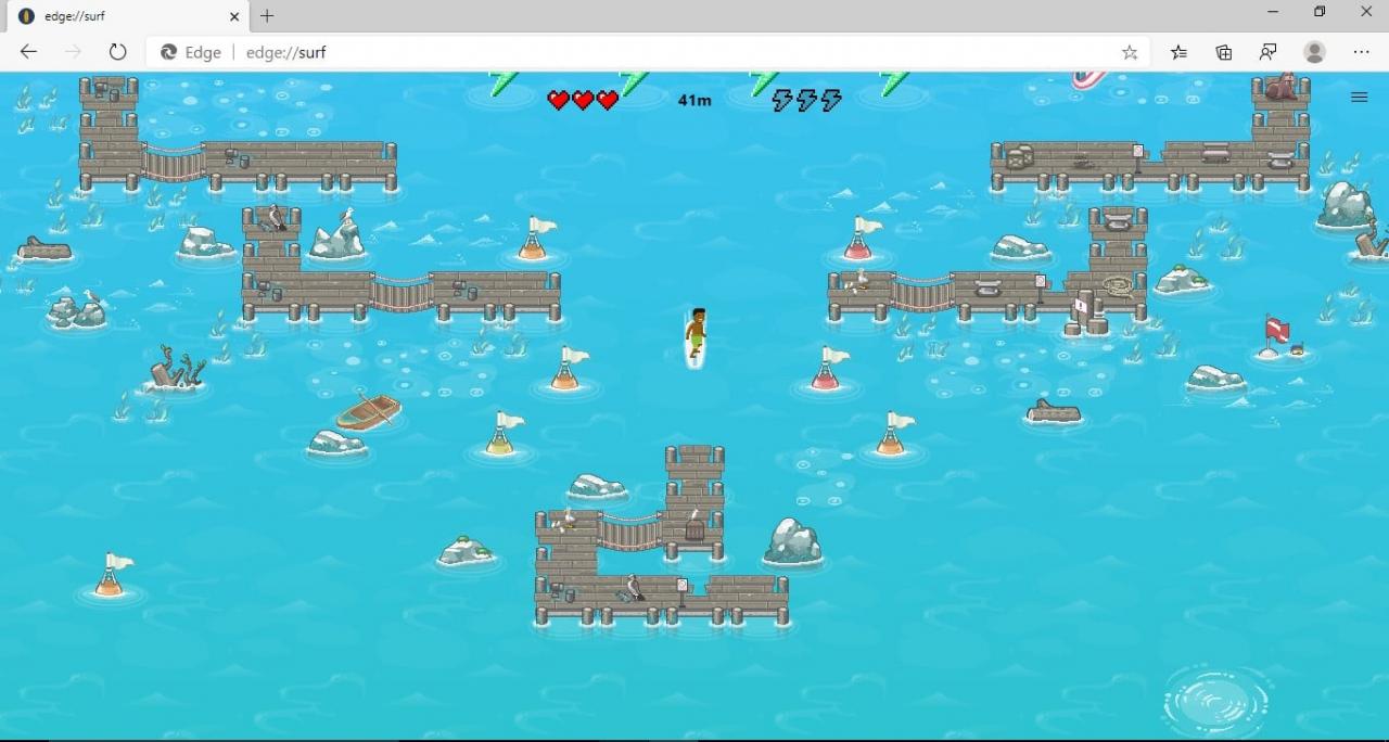 Here's how to play Microsoft Edge's secret surfing game digistart