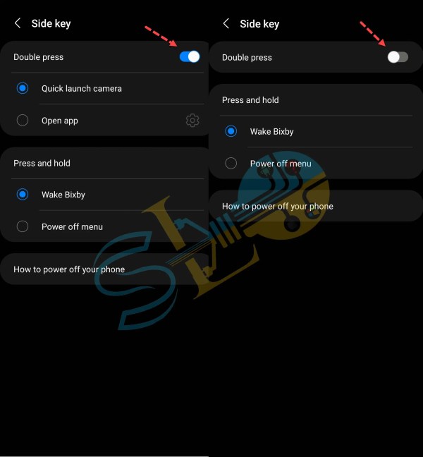How to disable Samsung quick launch camera in Android 12 digistart