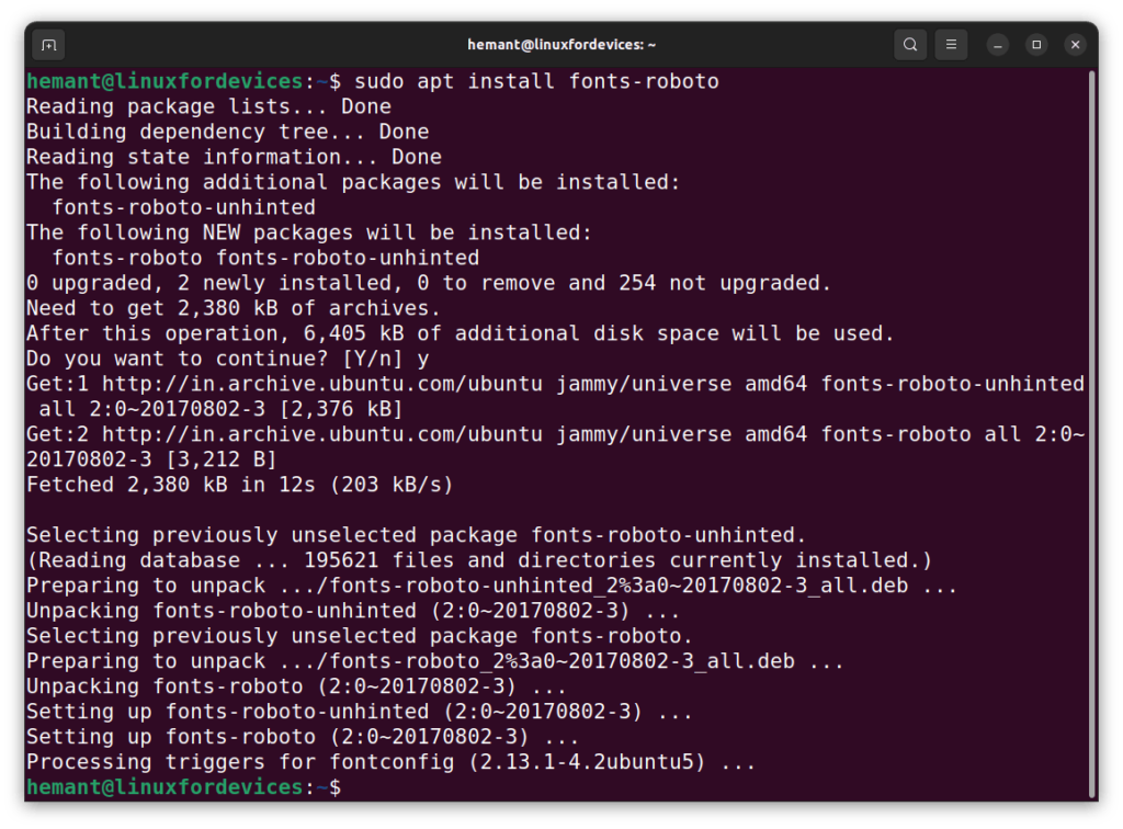 ¿Cómo instalar una fuente en Linux?