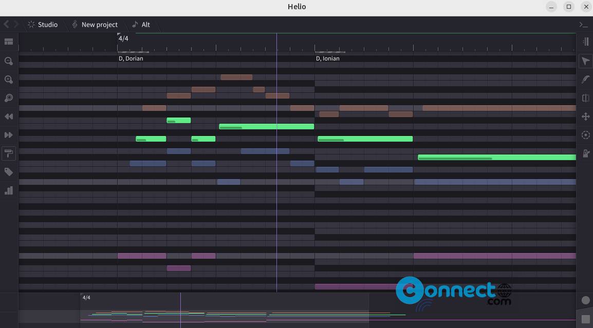 Helio Workstation music composition software