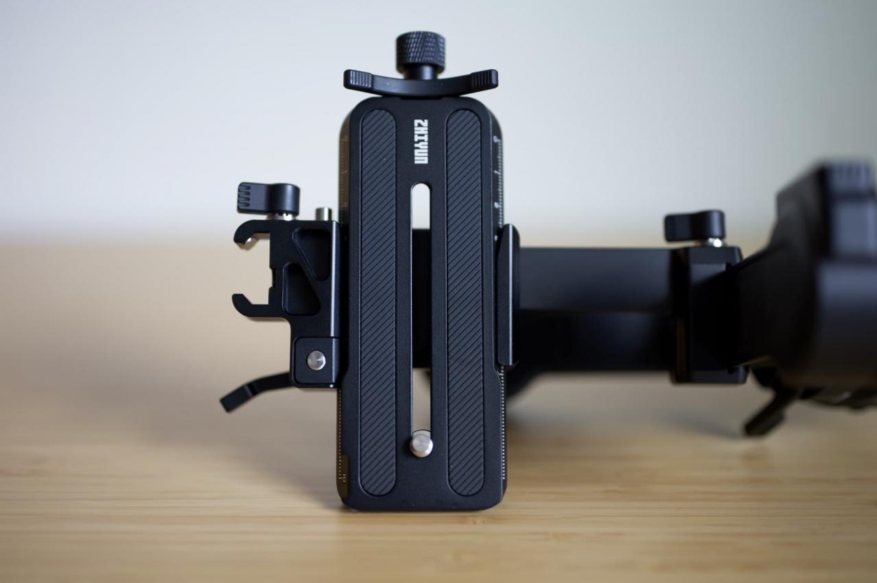 Die Kardanringe Zhiyun Crane M3S und Weebill 3S stabilisieren mühelos ...