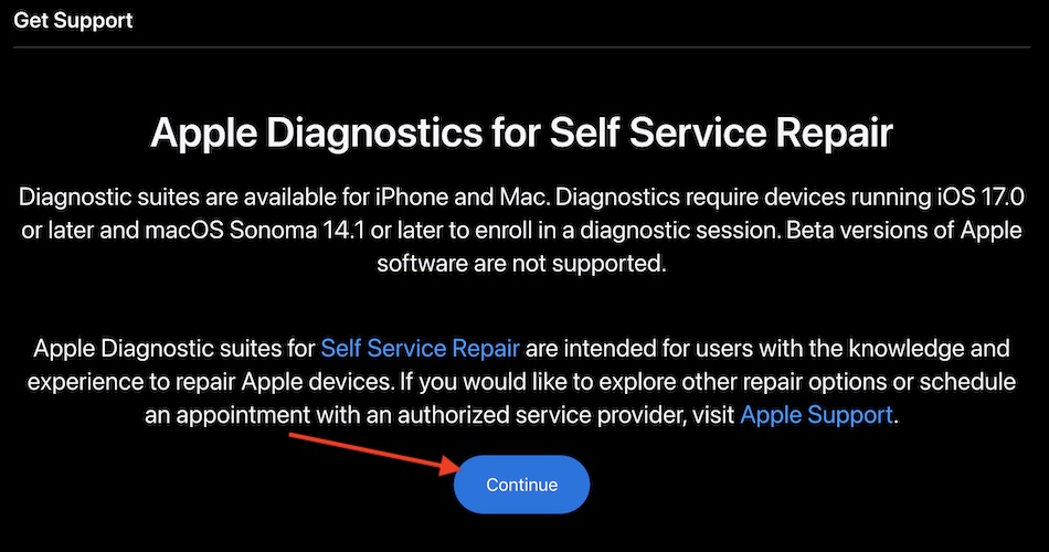 Cómo utilizar Apple Diagnostics para reparación de autoservicio digistart