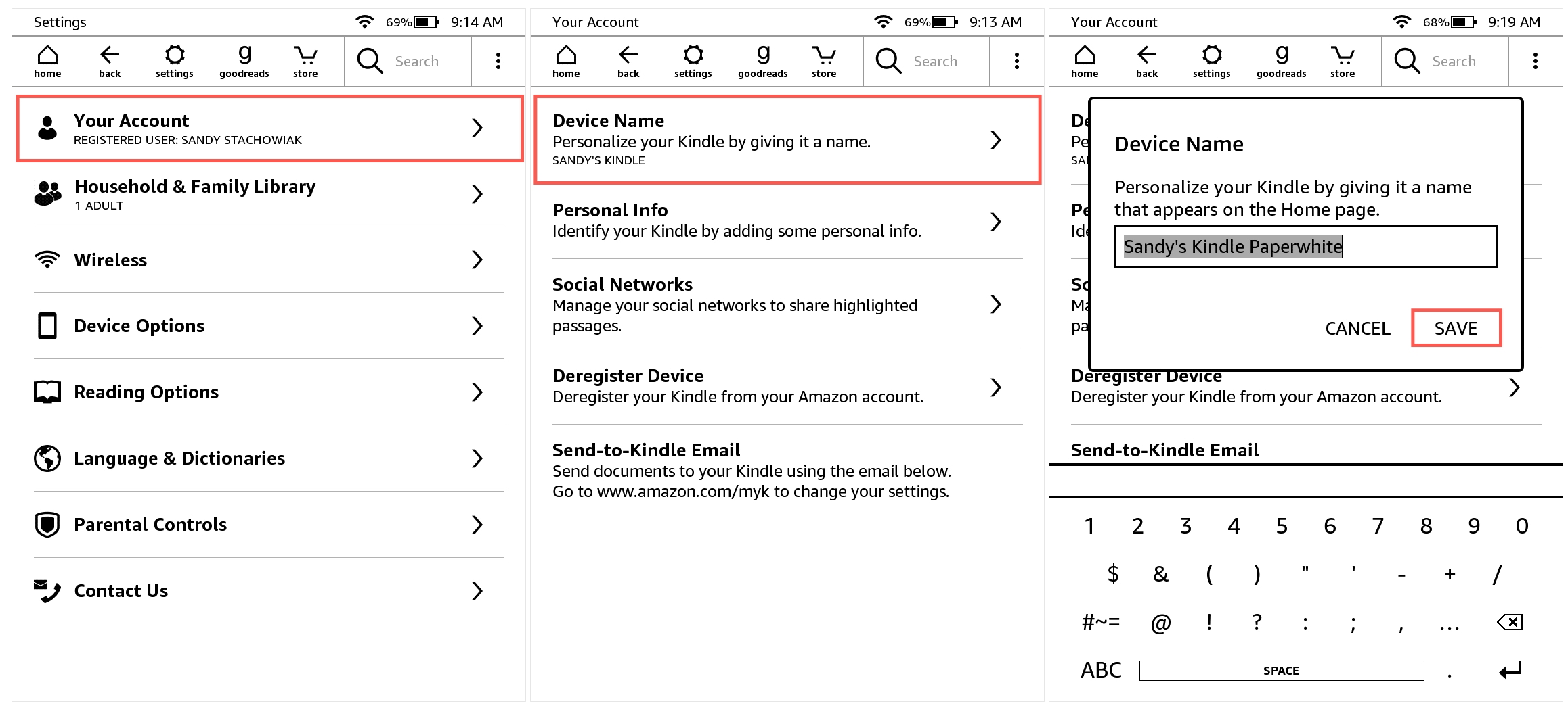Comment changer le nom de votre appareil Kindle Paperwhite