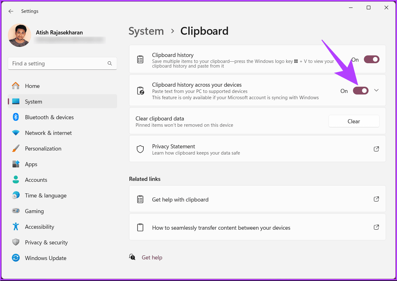 How to Enable Clipboard Syncing in Windows 11 digistart