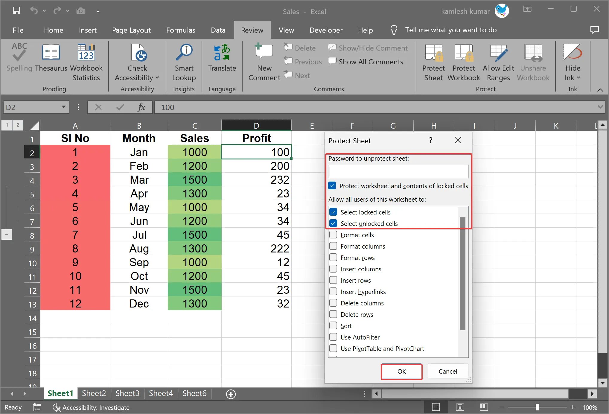 How to Lock Column Width and Row Height in Microsoft Excel? digistart