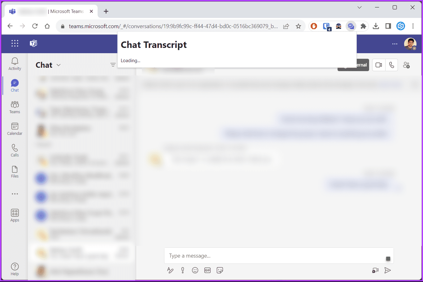 Seis formas de exportar el historial de chat de Microsoft Teams