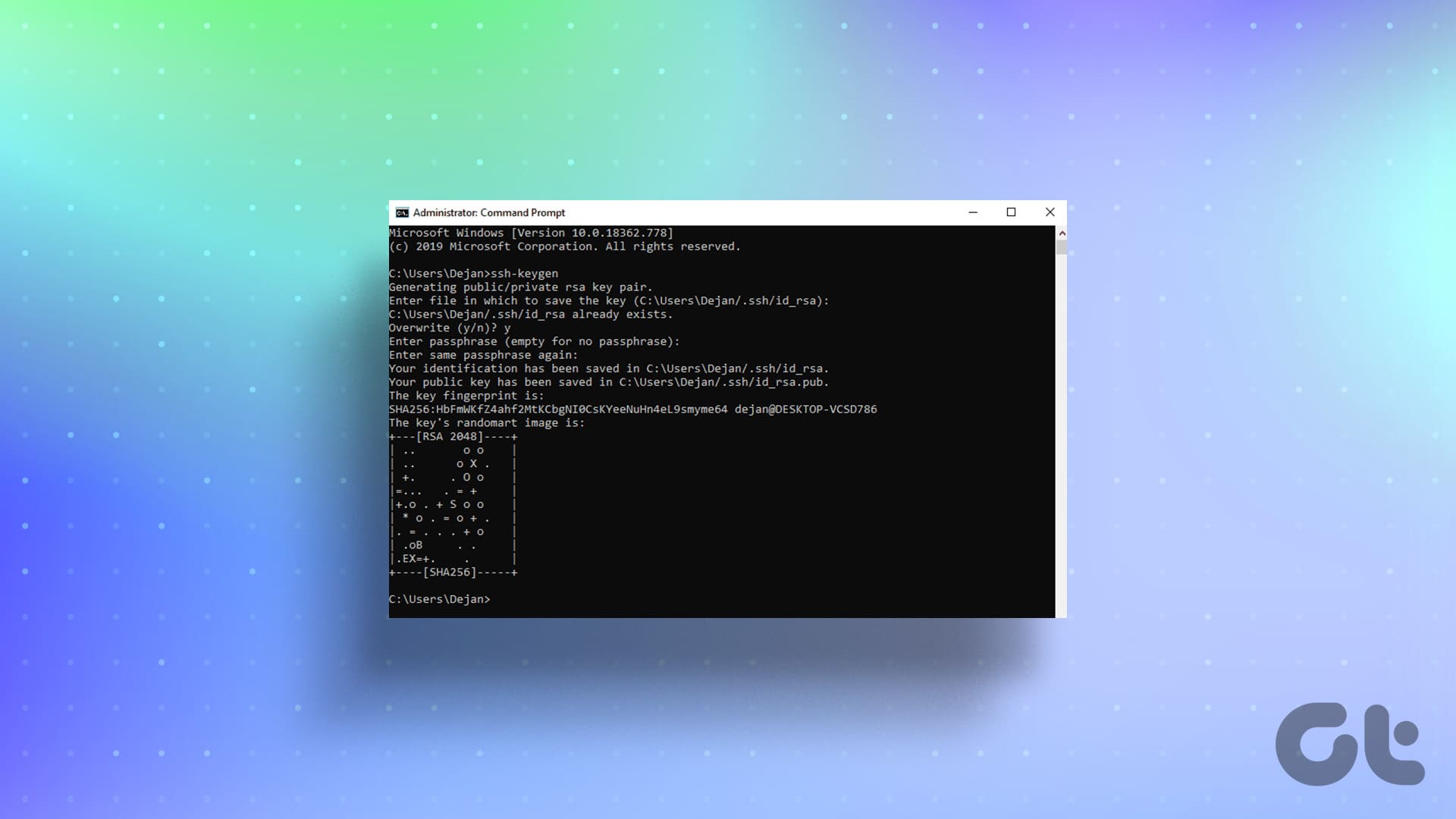 How to Generate SSH Keys on Windows digistart