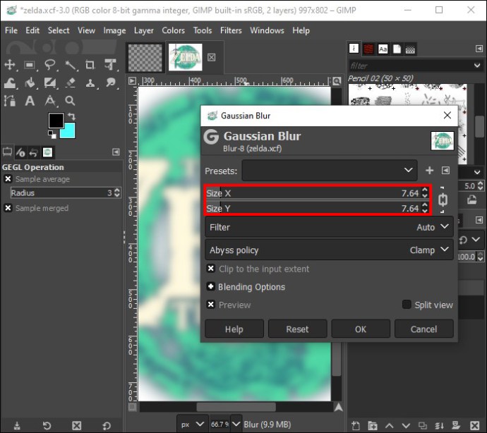 Mac How to Make the Background Blurry in GIMP