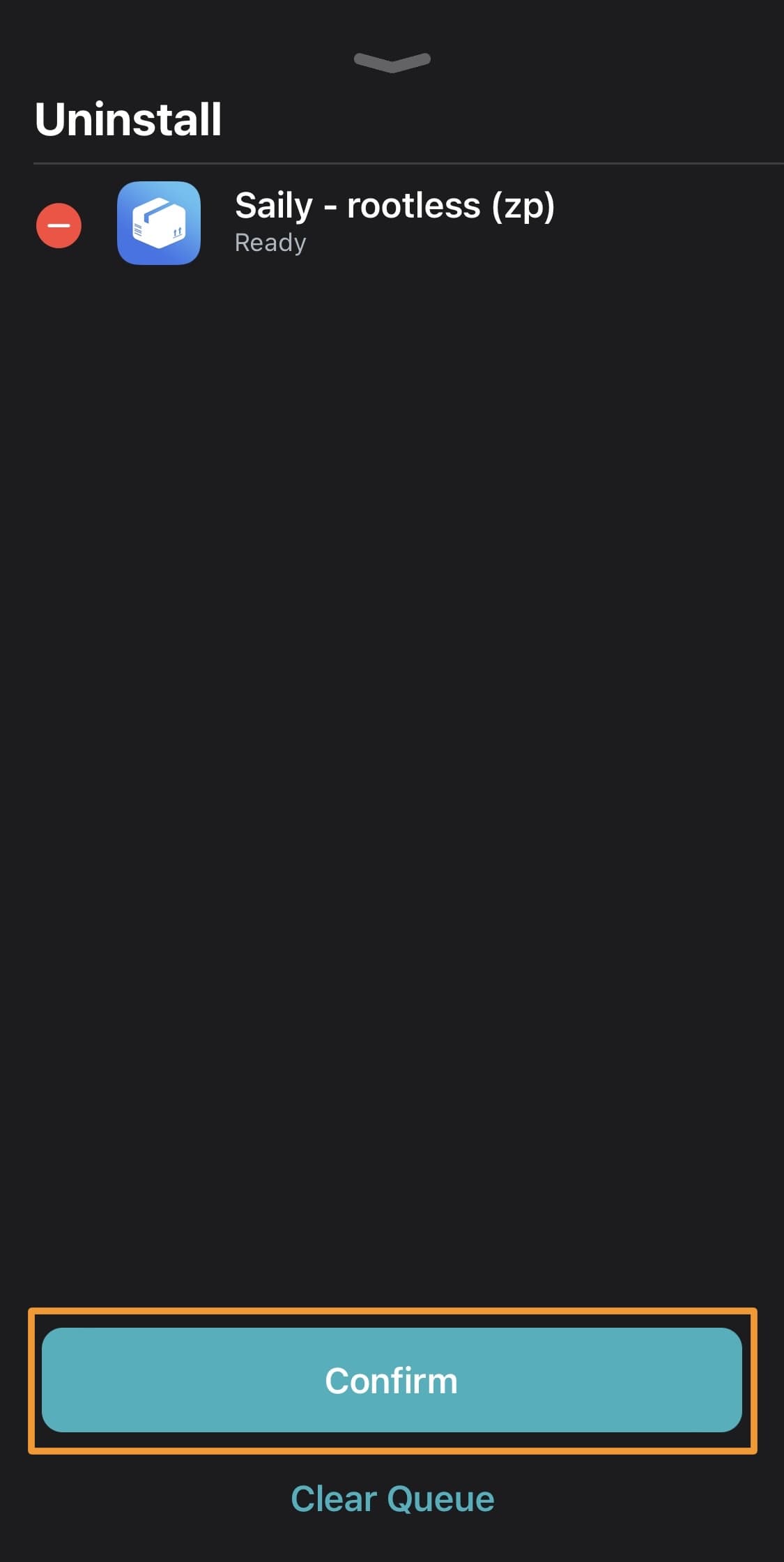 How to remove the Saily package manager after jailbreaking with XinaA15 v2