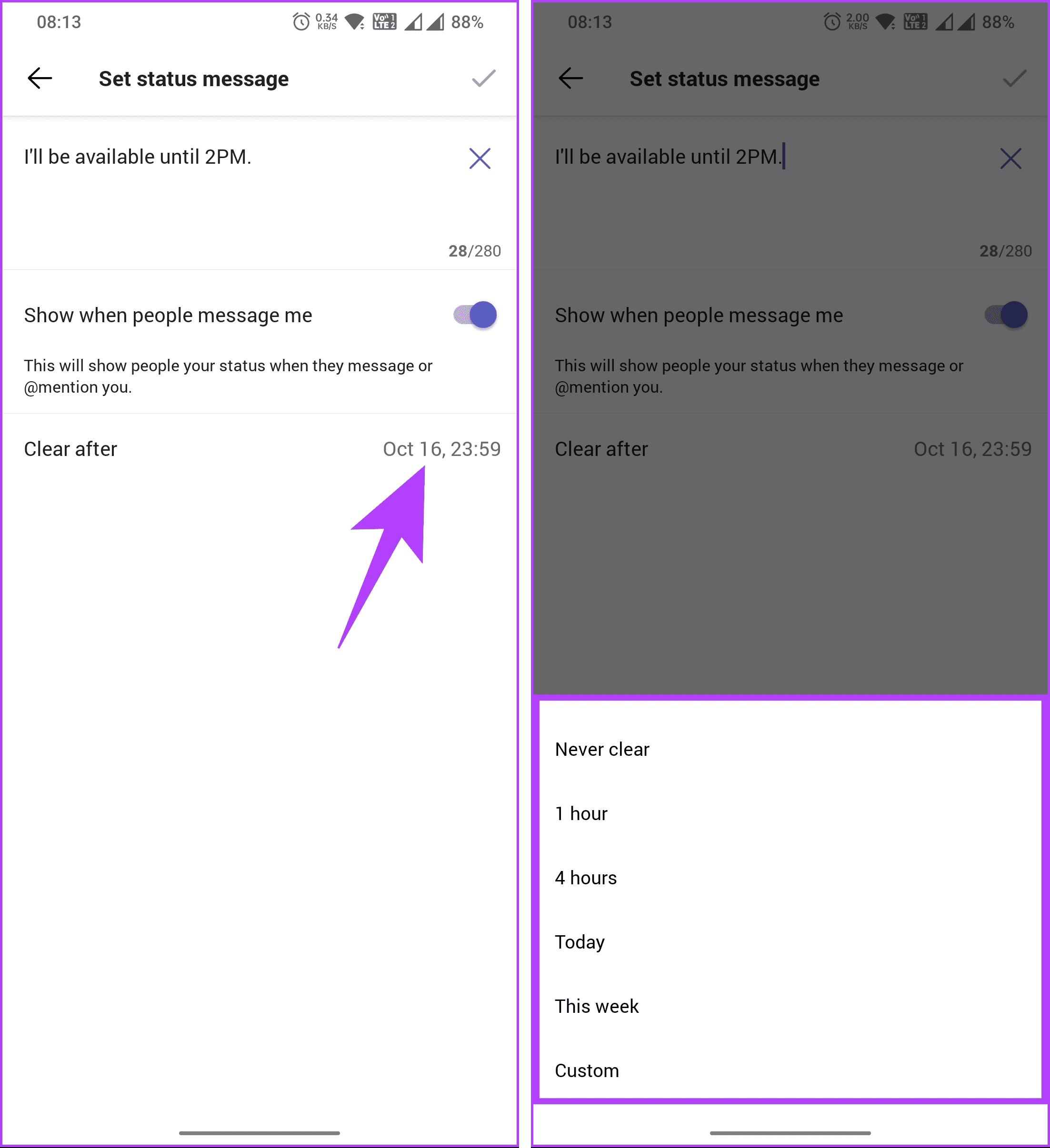 How to Set Status Timeout in Microsoft Teams