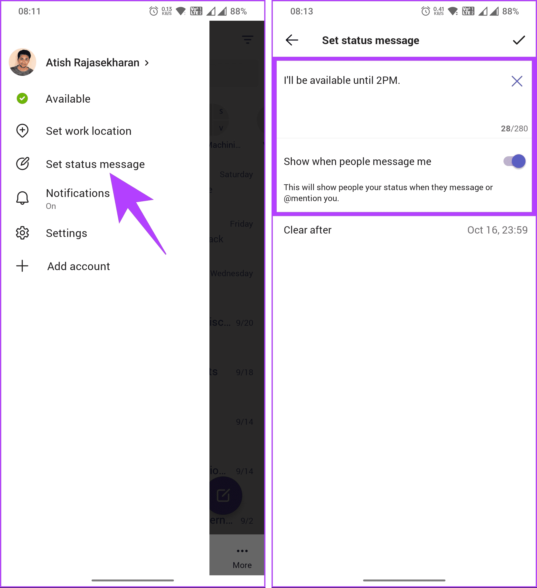 How to Set Status Timeout in Microsoft Teams