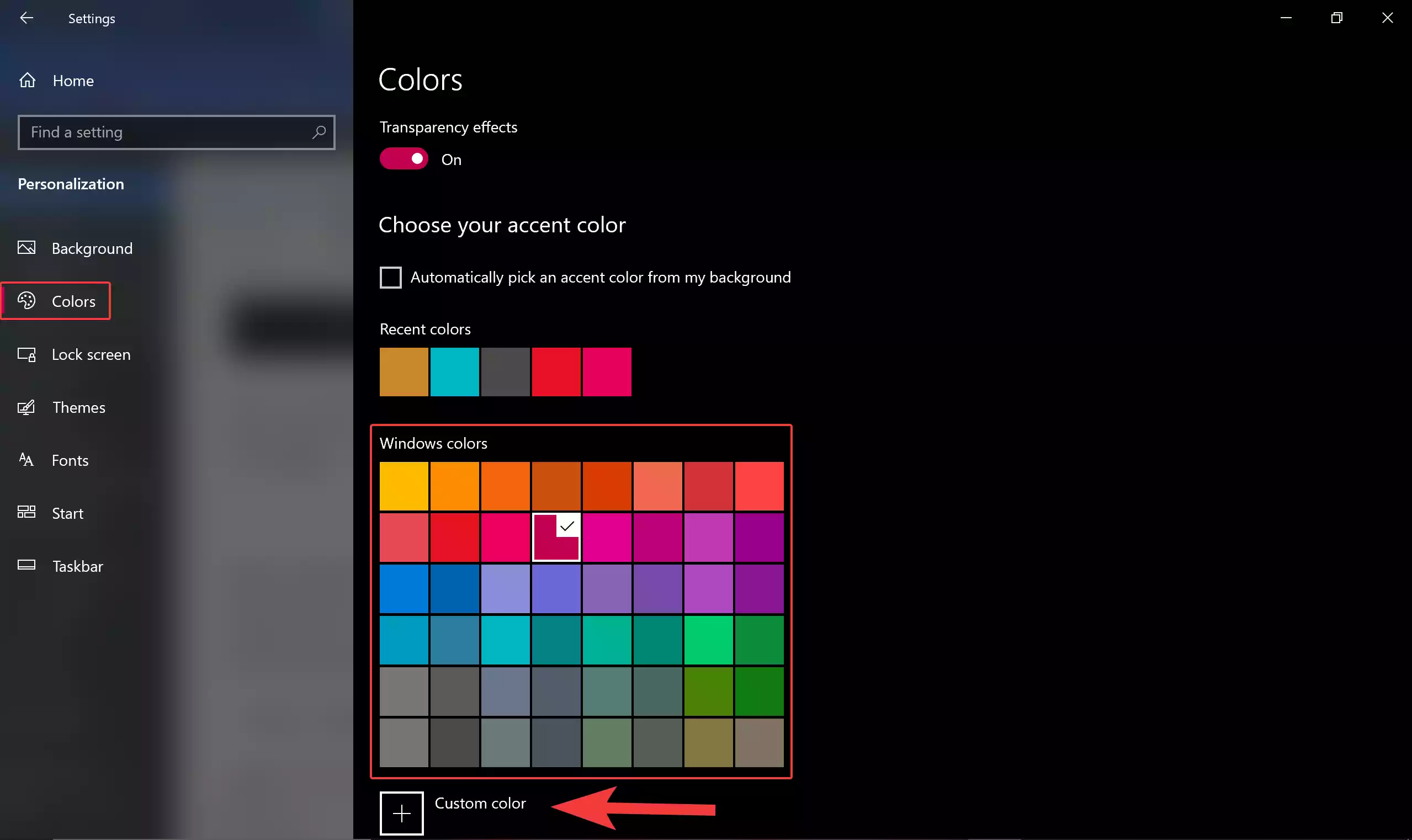 How to Change Accent Color on Windows 10?