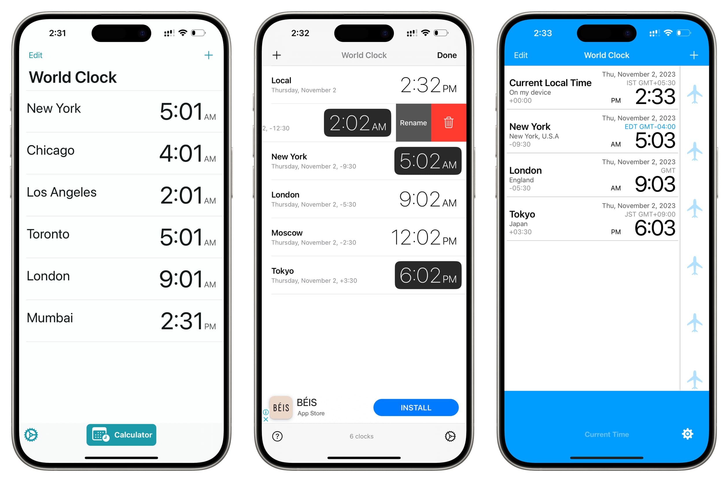 How to see time in multiple time zones on iPhone and iPad