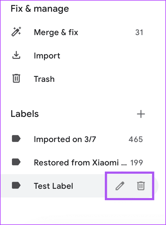 Cómo utilizar etiquetas para contactos específicos en la aplicación