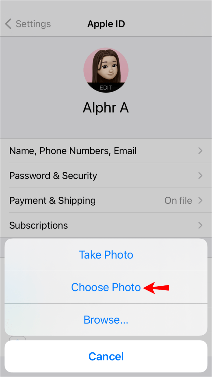How To Set a Memoji as an Apple ID Photo