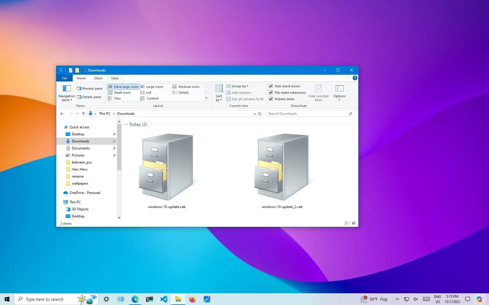 Cómo instalar el archivo CAB para actualizaciones y controladores en