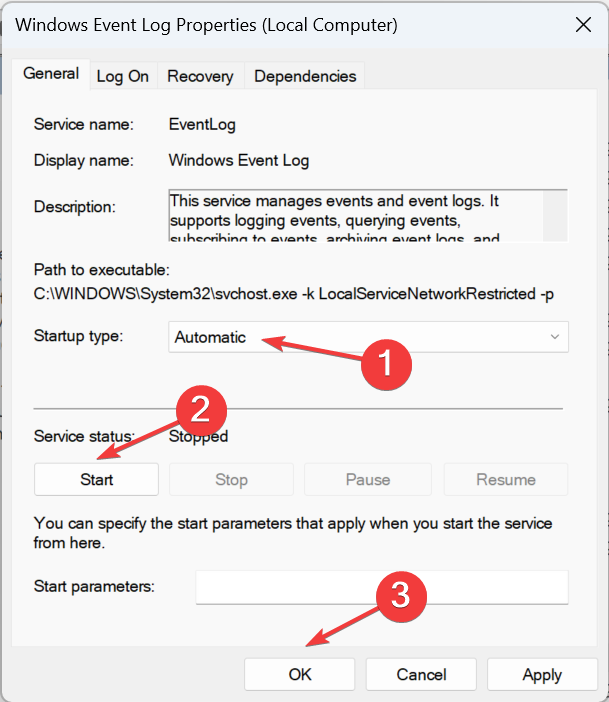 ¿El registro de eventos de Windows sigue deteniéndose? Esto es lo que