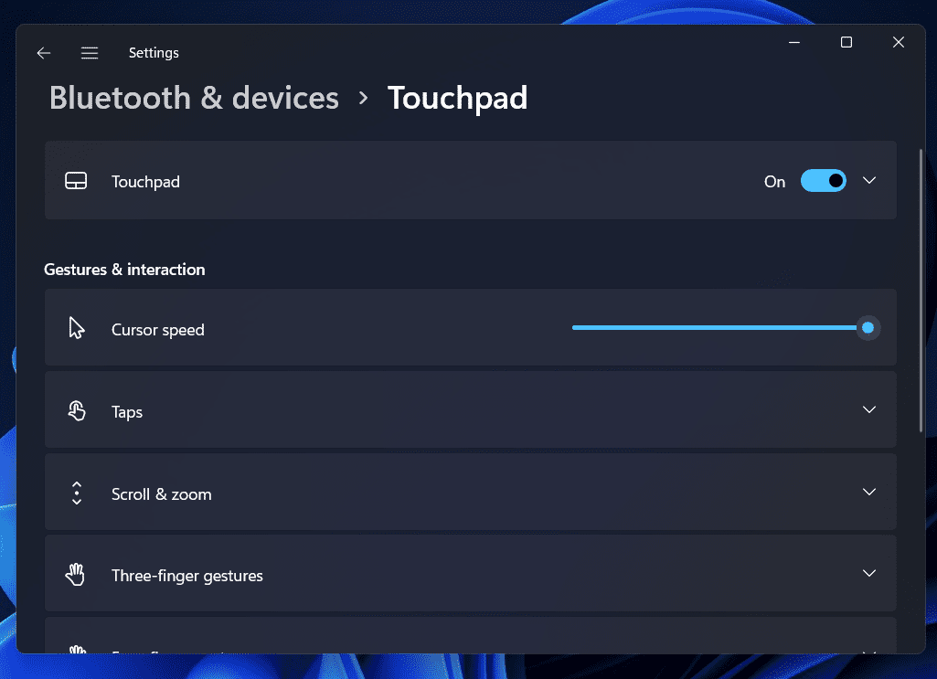 Come risolvere il problema con il touchpad che non funziona in Windows 11