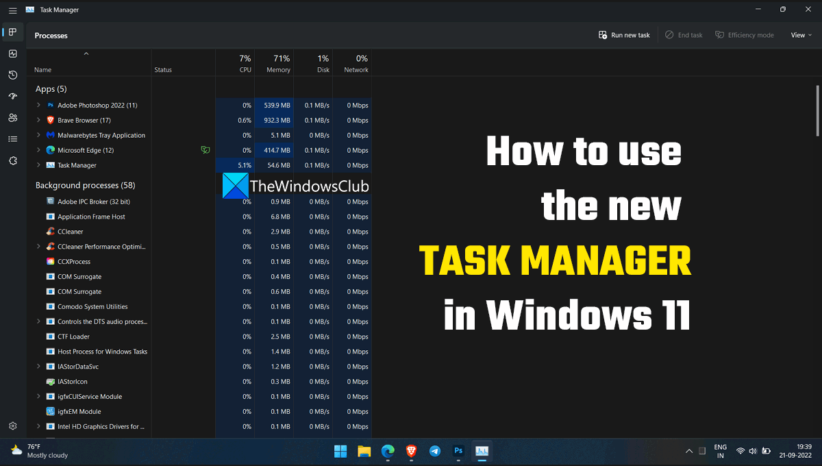 Come utilizzare il nuovo Task Manager in Windows 11 2022 e successivamente