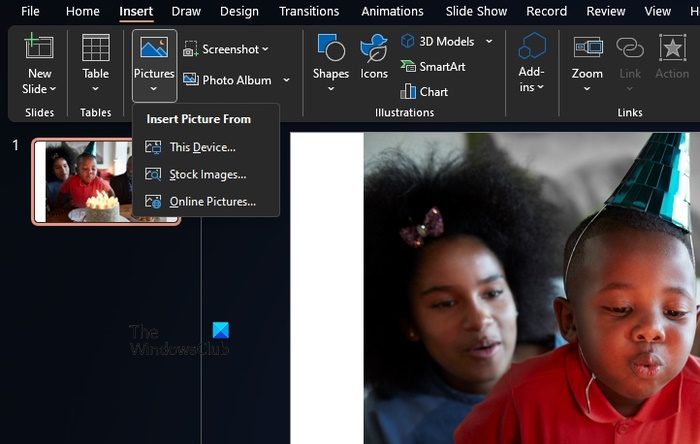 Immagine Computer Powerpoint Come inserire un'immagine di grandi dimensioni in una diapositiva ...