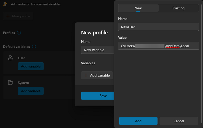 PowerToys Environment Variable Editor