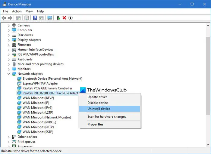 ネットワーク アダプターが見つからない、または Windows 11/10 で表示されない