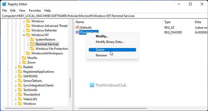Printer Redirection Windows 11/10 でリモート デスクトップ プリンターのリダイレクトが機能しない - Tiempo de Frikis